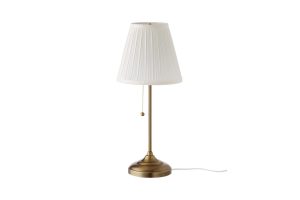 Photograph of Arstid Brass Table Lamp - 22cmW x 55cmH