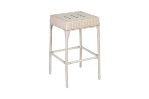 Photograph of White Rattan Cocktail Stool