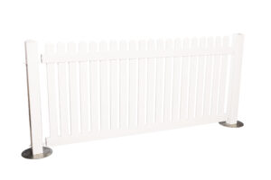 Photograph of White Picket Fencing Panel