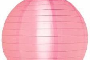 Photograph of Nylon Lantern - Pastel Pink Medium