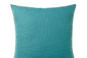 Photograph of Teal Textured Cotton Cushion