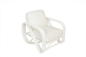 Photograph of Galley Bay Cane Armchair White