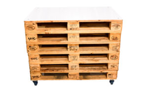 Photograph of Pallet Bar with Stacked Pallet Front