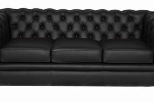 Photograph of Chesterfield Lounge 3 Seater - Black