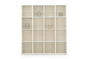 Photograph of White Rattan Bar Cabinet &#8211; 2mW × 0.5mD × 2.17mH