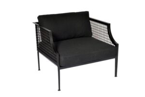 Photograph of Black Wire Mesh Single Seater Armchair &#8211; 82cmW x 77cmD x 80cmH