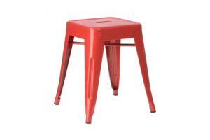Photograph of Tolix Stool Low Red