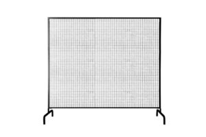 Photograph of Black Wire Mesh Backdrop