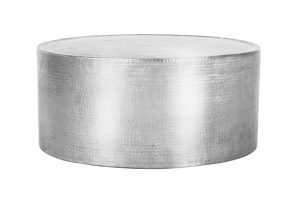 Photograph of Hammered Aluminium Round Coffee Table