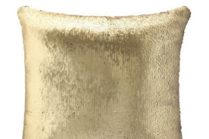 Photograph of Gold and Black Sequin Cushion