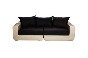 Photograph of Platinum Rattan Two Seater Lounge Square