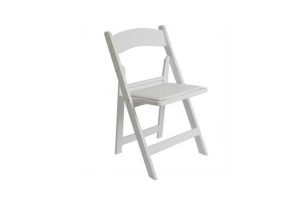 Photograph of Folding Chair White Resin