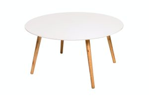 Photograph of Scandi Round White Coffee Table