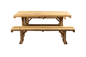 Photograph of Picnic Table Wooden with benches